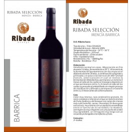 Vino Ribada Selección Mencía Barrica 2011